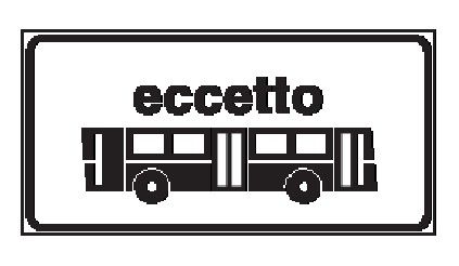 Cartello 50x25 cm Alluminio Scatolato Classe 2 LIMITAZIONE OD ECCEZIONE