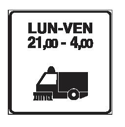 Cartello 60x60 cm Lamiera Scatolata Classe 2 PULIZIA MECCANICA DELLA STRADA