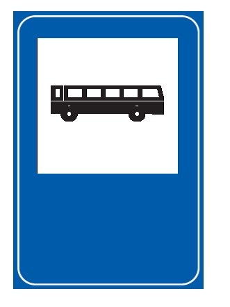 Cartello 60x90 cm Alluminio Scatolato Classe 1 FERMATA AUTOBUS