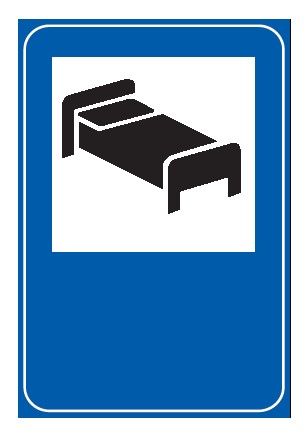 Cartello 60x90 cm Alluminio Scatolato Classe 1 MOTEL/ALBERGO