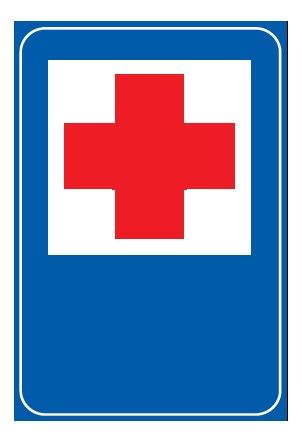 Cartello 60x90 cm Alluminio Scatolato Classe 1 PRONTO SOCCORSO