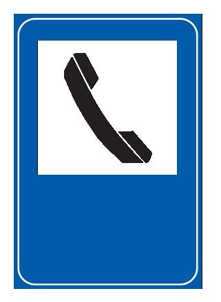 Cartello 60x90 cm Lamiera Scatolata Classe 1 TELEFONO