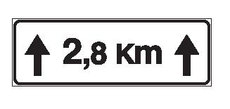Cartello 80x27 cm Alluminio Scatolato Classe 2 ESTESA