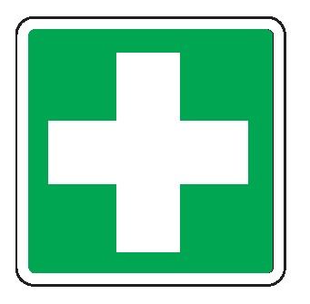 Cartello in All. 110x110 mm PRIMO SOCCORSO