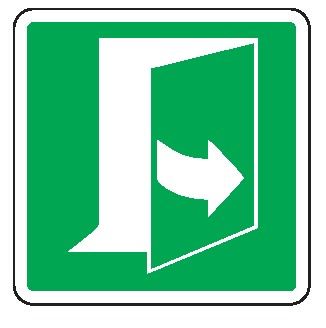 Cartello in All. 110x110 mm TIRARE VERSO DX PER APRIRE