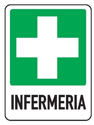 Cartello in All. 110x140 mm INFERMERIA