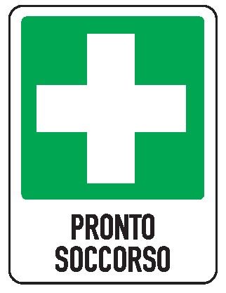 Cartello in All. 110x140 mm PRONTO SOCCORSO