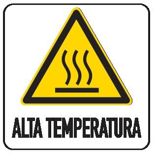 Cartello in All. 150x200 mm ALTA TEMPERATURA