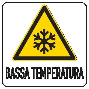 Cartello in All. 150x200 mm BASSA TEMPERATURA