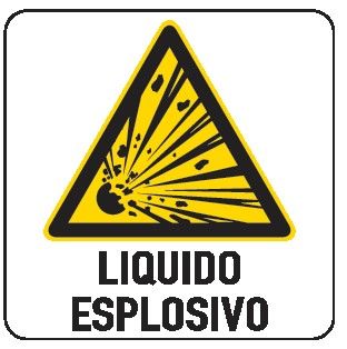 Cartello in All. 150x200 mm LIQUIDO ESPLOSIVO