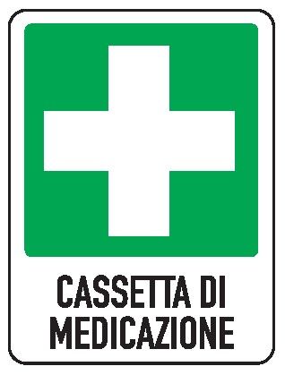 Cartello in All. 155x205 mm CASSETTA DI MEDICAZIONE