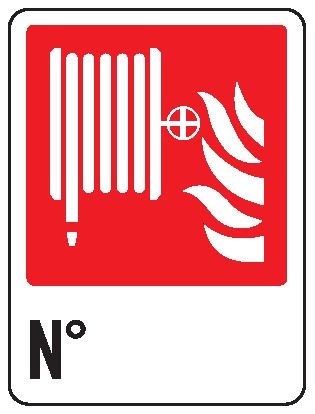 Cartello in All. 155x205 mm IDRANTE N°