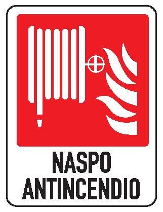 Cartello in All. 155x205 mm NASPO ANTINCENDIO