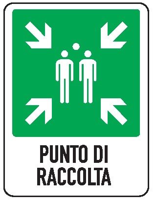 Cartello in All. 155x205 mm PUNTO DI RACCOLTA