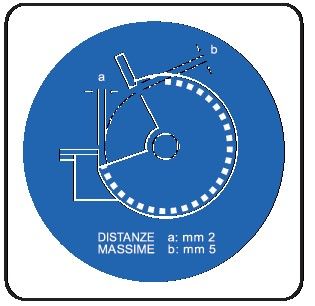 Cartello in All. 166x166 mm È OBBLIGATORIO RISPETTARE LA DISTANZA MASSIMA STABILITA