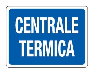 Cartello in All. 200x150 mm CENTRALE TERMICA