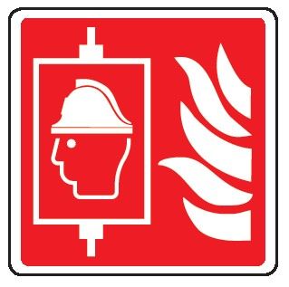 Cartello in All. 245x245 mm ASCENSORE ANTINCENDIO