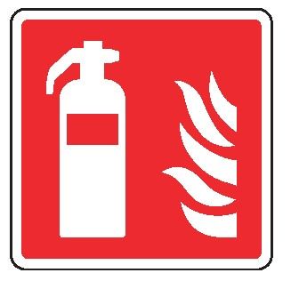 Cartello in All. 245x245 mm ESTINTORE ANTINCENDIO