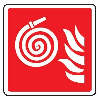 Cartello in All. 245x245 mm IDRANTE (SIMBOLO GIRELLA)