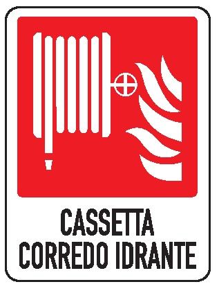 Cartello in All. 245x325 mm CASSETTA CORREDO IDRANTE