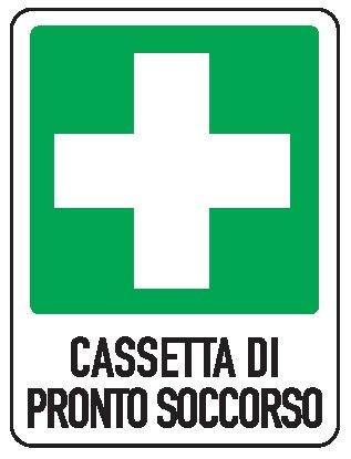 Cartello in All. 245x325 mm CASSETTA DI PRONTO SOCCORSO