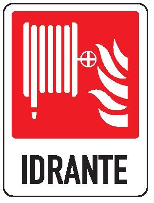 Cartello in All. 245x325 mm IDRANTE