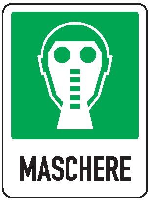 Cartello in All. 245x325 mm MASCHERE