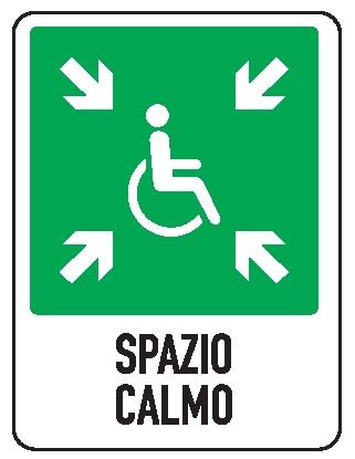 Cartello in All. 245x325 mm SPAZIO CALMO