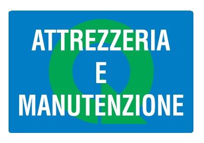 Cartello in All. 300x200 mm ATTREZZATURE E MANUTENZIONE