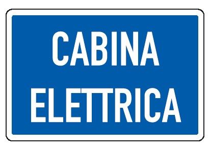 Cartello in All. 300x200 mm CABINA ELETTRICA