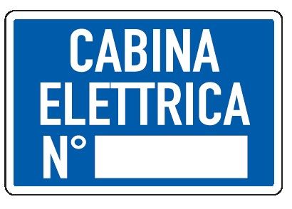 Cartello in All. 300x200 mm CABINA ELETTRICA N°