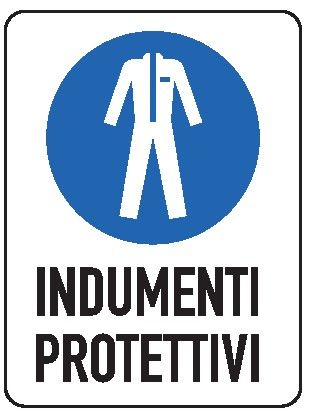 Cartello in All. 300x200 mm INDUMENTI PROTETTIVI