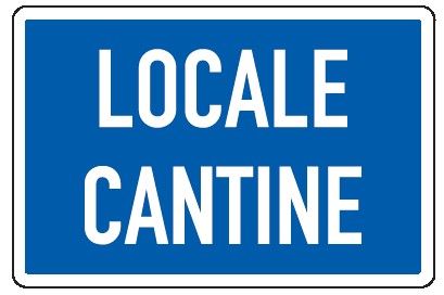 Cartello in All. 300x200 mm LOCALE CANTINE