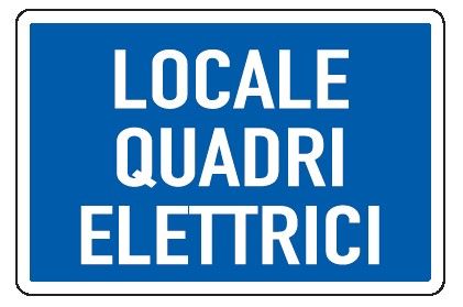 Cartello in All. 300x200 mm LOCALE QUADRI ELETTRICI