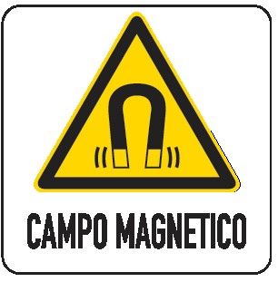 Cartello in All. 330x500 mm CAMPO MAGNETICO
