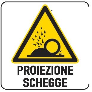 Cartello in All. 330x500 mm PROIEZIONE SCHEGGE