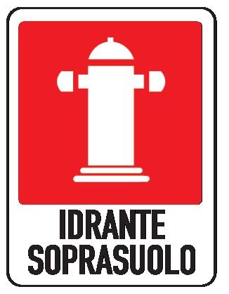 Cartello in All. 400x500 mm IDRANTE SOPRASUOLO