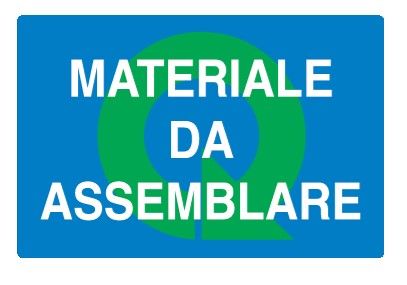 Cartello in All. 500x330 mm ATERIALE DA ASSEMBLARE