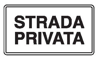 Cartello in All. Piano 450x250 mm STRADA PRIVATA