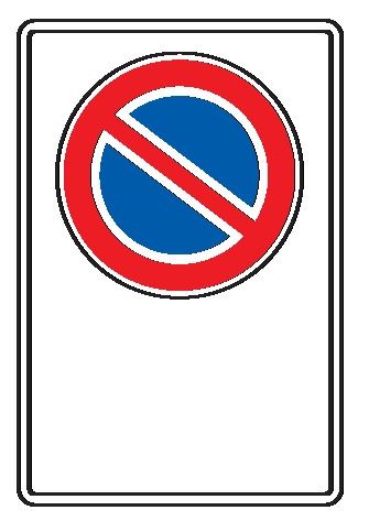 Cartello in All. Scatolato 250x450 mm DIVIETO DI SOSTA