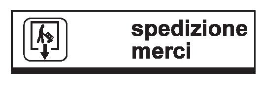 Cartello In Lamiera Scatolata 1000x200 mm SPEDIZIONE MERCI