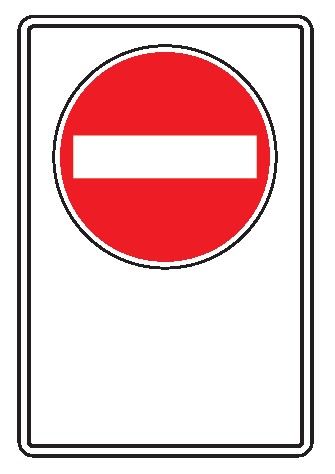 Cartello In Lamiera Scatolata 250x450 mm DIVIETO
