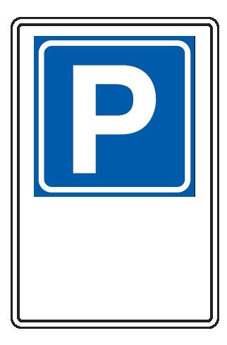 Cartello In Lamiera Scatolata 400x600 mm PARCHEGGIO …