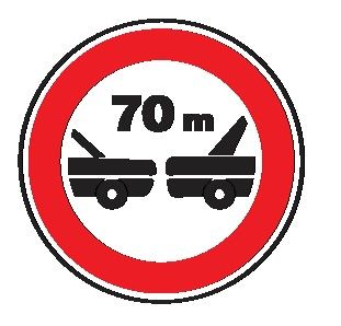 Cartello Ø 40 cm Alluminio Scatolato Classe 1 DISTANZIAMENTO MINIMO OBBLIGATORIO DI … METRI