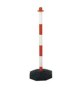 Colonnina bianco/rossa h 90 cm