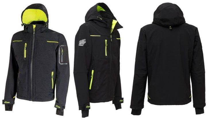 Giacca Soft-shell U POWER - SPACE black carbon