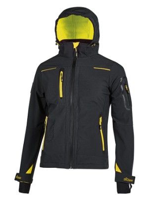 Giacca Soft-shell U POWER - SPACE LADY black carbon