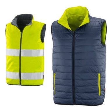 Gilet reversibile CAPUA blu/giallo
