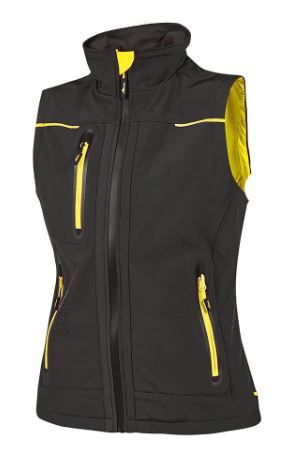 Gilet Soft-shell U POWER - UNIVERSE LADY black carbon