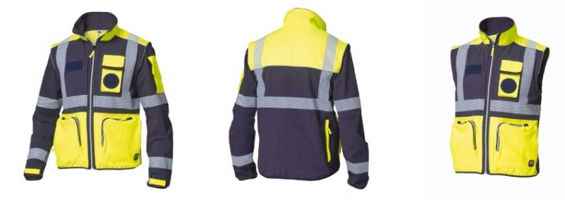 Giubbino Protezione Civile maniche staccabili